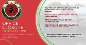 Summer Break office closure