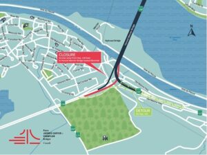 Mercier Bridge ramp and lane closures