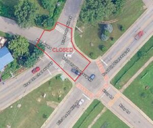 OCR and Blind Ladies Hill intersection closure