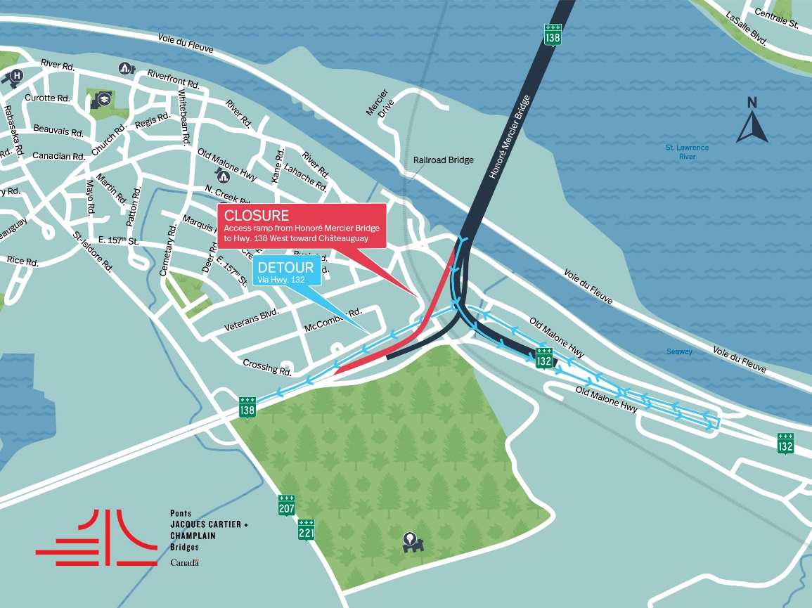Overnight ramp closure tonight & Thursday