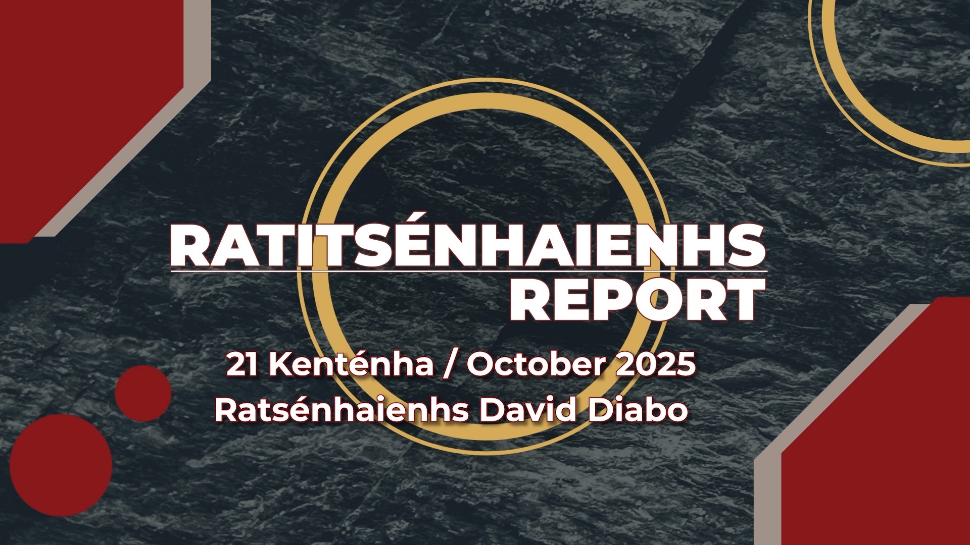 Ratitsénhaienhs Report: David Diabo